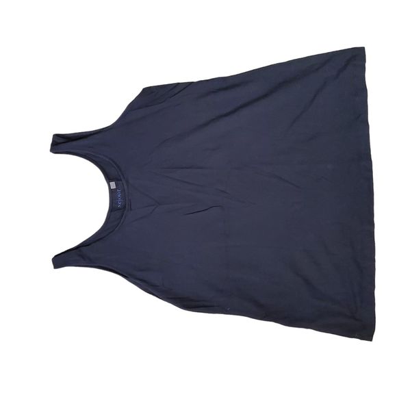 Sejour Supima Cotton Modal Tank Top Black sz 1X Soft - Picture 4 of 4